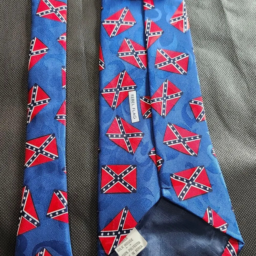 Blue and Red Patterned Men's Tie